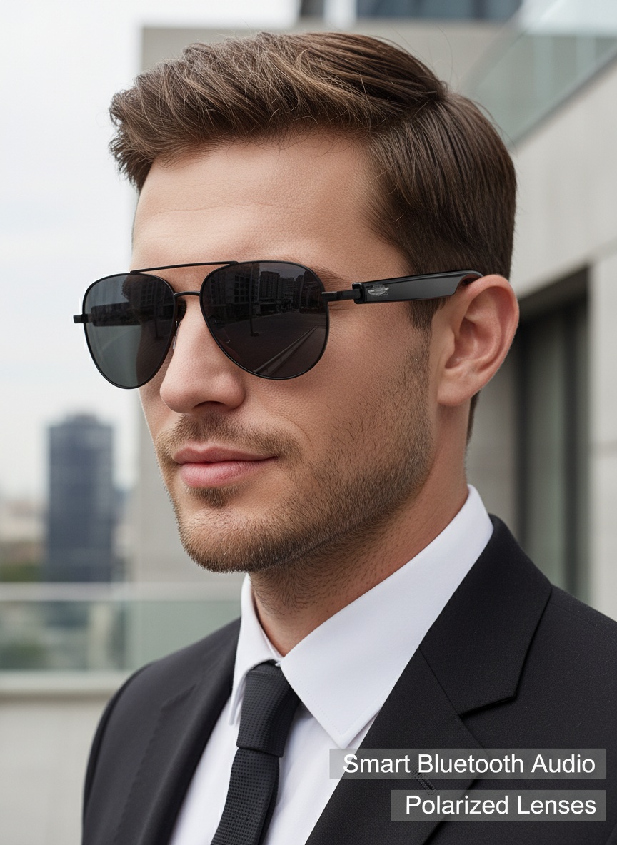 Bluetooth Smart Aviator Sungla - Sunglasses Aviator Polarized ulasan dan harga