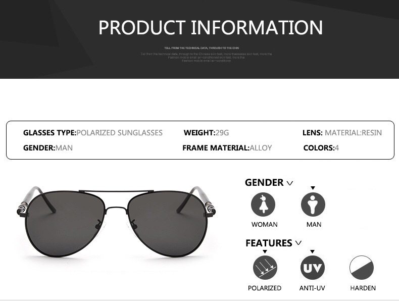 Sunglasses Men  Polarized Fash - Sunglasses Aviator Polarized ulasan dan harga