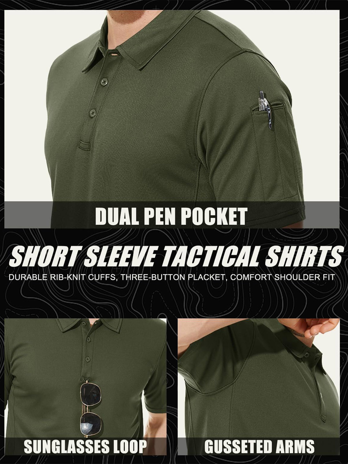 MAGCOMSEN Mens Polo Shirts Sho - Polo Shirt Pique ulasan dan harga