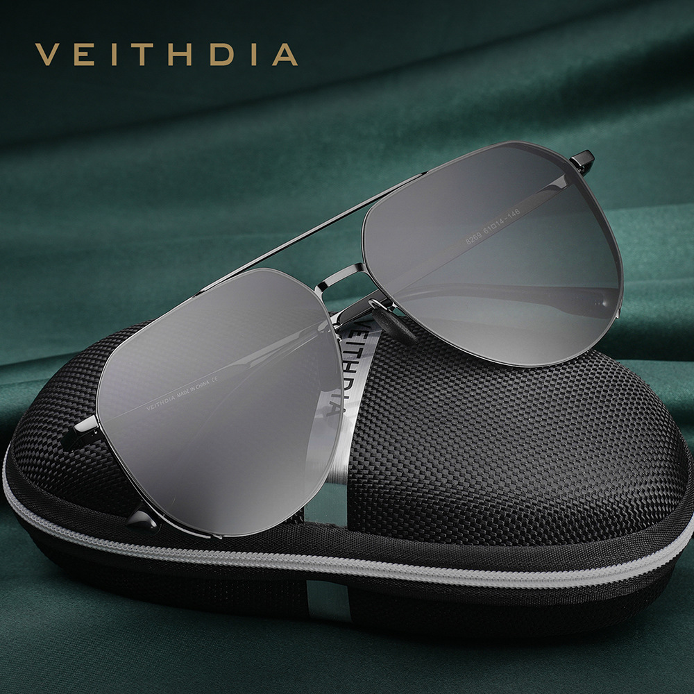 VEITHDIA Classic Brand Men's S - Sunglasses Aviator Polarized ulasan dan harga