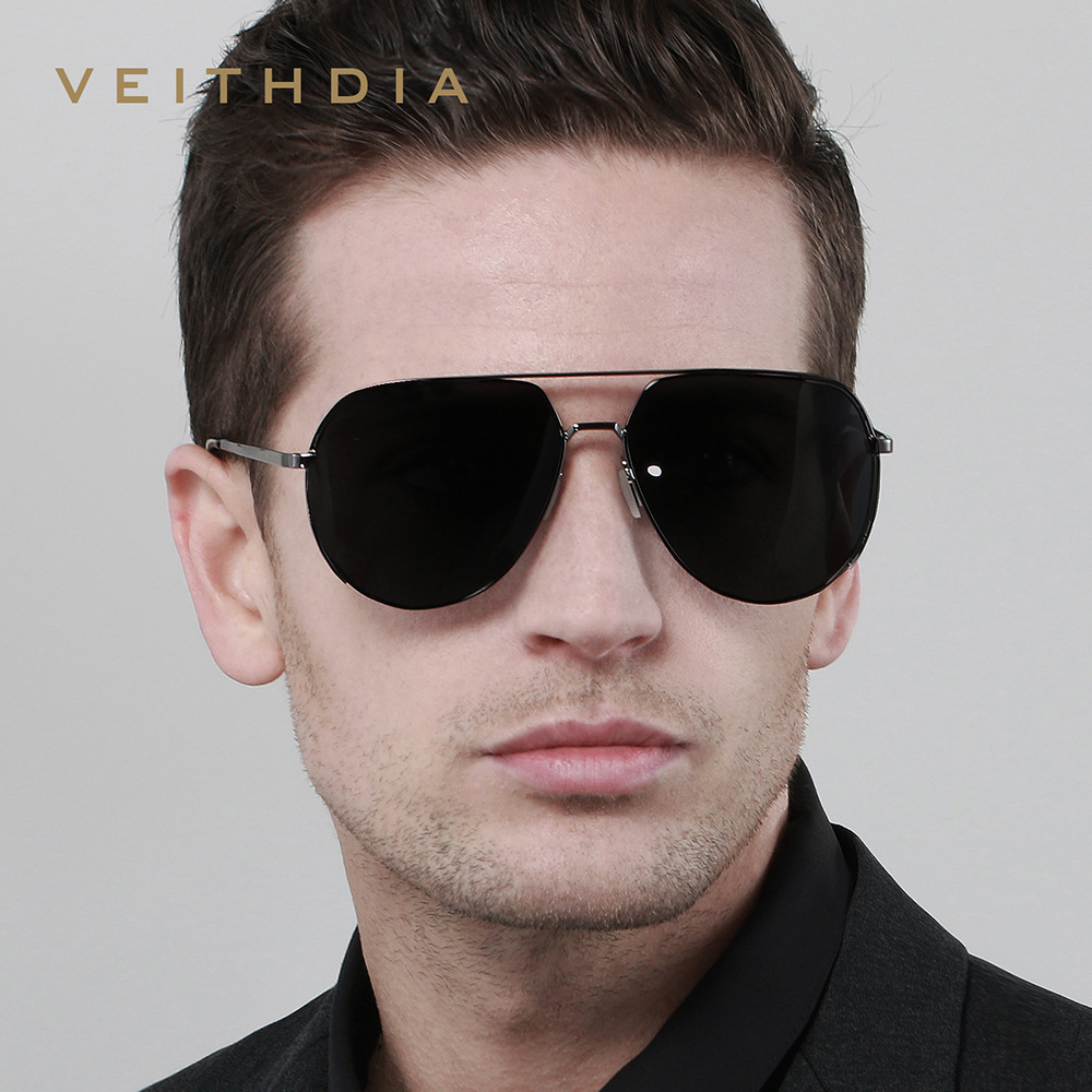 VEITHDIA Classic Brand Men's S - Sunglasses Aviator Polarized ulasan dan harga