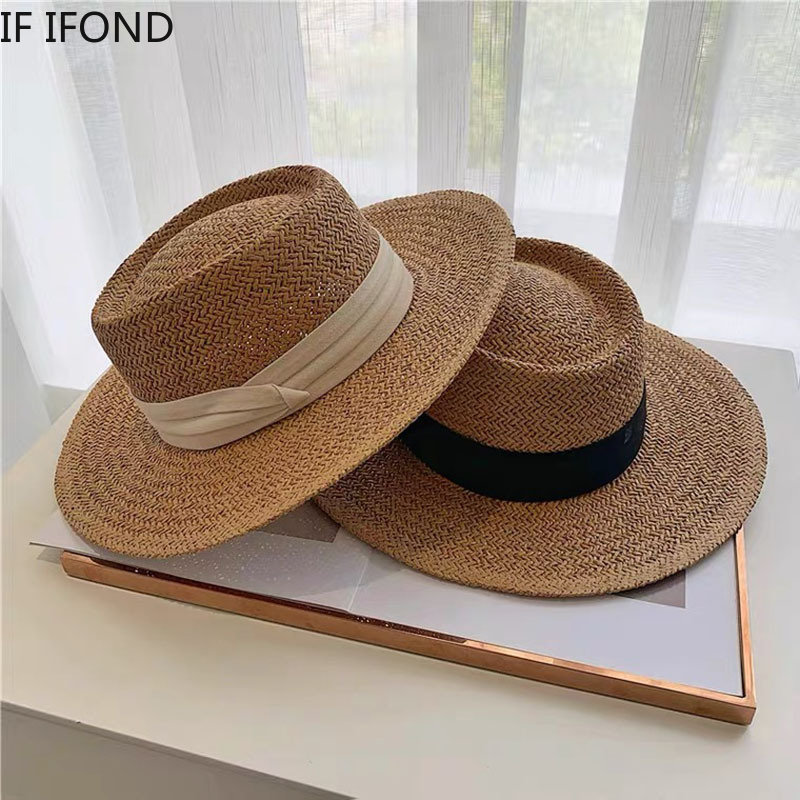 Spring Summer Breathable Straw - Bucket Hat Straw ulasan dan harga