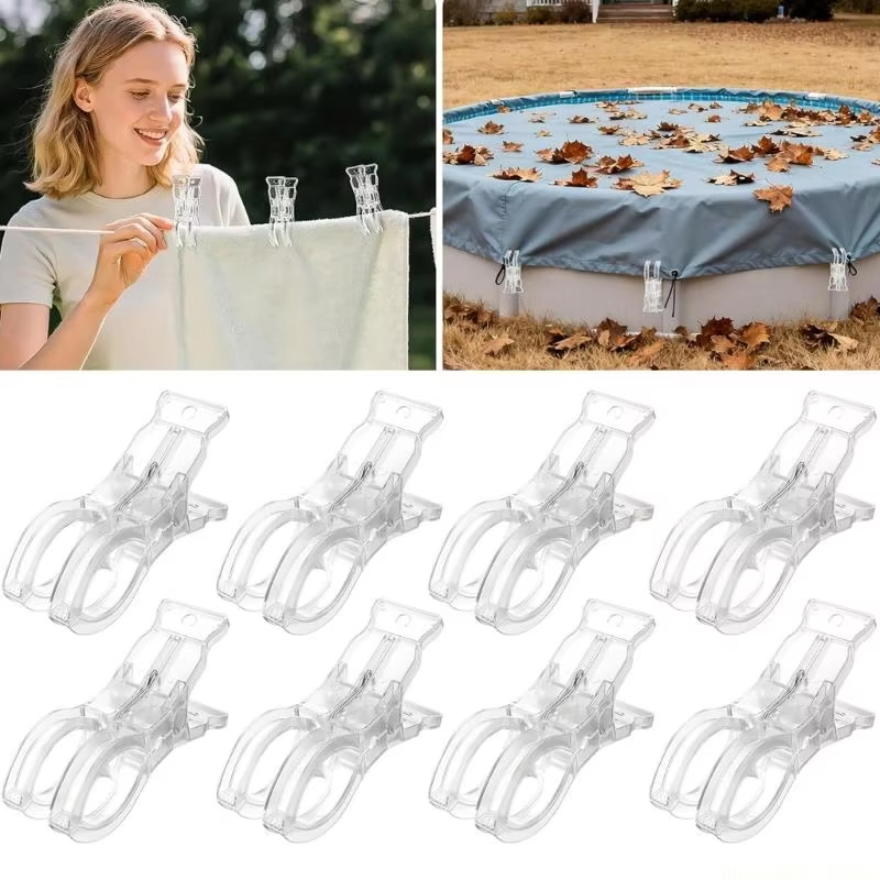 10PCS Clear Large Clothespins  - Beach Towel Large ulasan dan harga